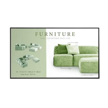 LG 24/7 Signage kijelző 65" 65UM5N, 3840x2160, 500 cd/m2, 3xHDMI/USB/DisplayPort/RJ45