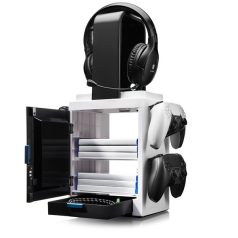   NUMSKULL PS5 Kiegészítő LED-világítású játéktartó szekrényes állvány