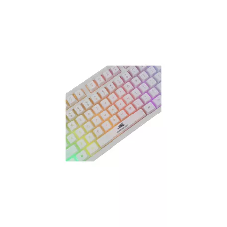 BARACUDA BGK-001114W fehér gamer billentyűzet, angol
