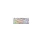 BARACUDA BGK-001114W fehér gamer billentyűzet, angol