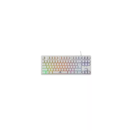 BARACUDA BGK-001114W fehér gamer billentyűzet, angol