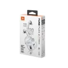 JBL TUNE FLEX 2 GHOST EDITION Bluetooth fülhallgató, tölthető 2 óra, IP45, adaptív zajcsökkentés,  térhatás, fehér