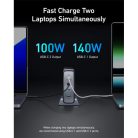 ANKER Hálózati Töltő 3xUSB-C, USB-A 4 portos, 240W EU, fekete - A2342311