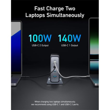 ANKER Hálózati Töltő 3xUSB-C, USB-A 4 portos, 240W EU, fekete - A2342311