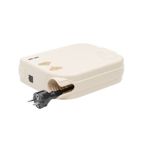 ROLEE M automata hosszabbító, 2db földeletlen aljzat + 2db USB aljzat, 4m, Gyöngyházfehér