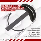 VENOM Meta Quest 2 & 3 Kiegészítő Univerzális headset pánt és 5000 mAh akkumulátor csomag, VS4209