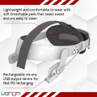 VENOM Meta Quest 2 & 3 Kiegészítő Univerzális headset pánt és 5000 mAh akkumulátor csomag, VS4209