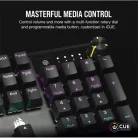 CORSAIR Vezetékes Billentyűzet Gaming, K70 CORE RGB, Mechanikus, MLX Red switch, 104 gombos, US, fekete