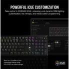 CORSAIR Vezetékes Billentyűzet Gaming, K70 CORE RGB, Mechanikus, MLX Red switch, 104 gombos, US, fekete