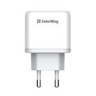 COLORWAY USB töltő adapter, Power Delivery Port PPS USB (Type-C PD + USB QC3.0) (45W) white (CW-CHS042PD-WT)