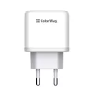 COLORWAY USB töltő adapter, Power Delivery Port PPS USB (Type-C PD + USB QC3.0) (45W) white (CW-CHS042PD-WT)