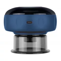   HUMANAS BB01 vákumterápiás masszázskészülék, fűtés funkció, 12 fokozat, gyulladáscsökkentő, fájdalomcsillapító, kék