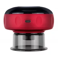   HUMANAS BB01 vákumterápiás masszázskészülék, fűtés funkció, 12 fokozat, gyulladáscsökkentő, fájdalomcsillapító, piros