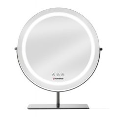   HUMANAS HM Scarlet LED fém sminktükör, 360° elforgatható,  integrált érintő gombok, 3 színhőmérséklet,