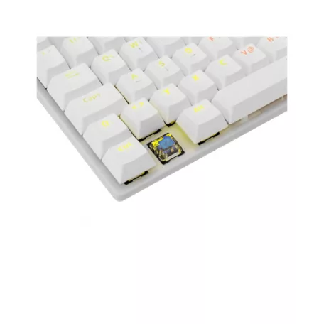 WHITE SHARK WS GK-2106W/BL-HU COMMANDOS fehér mechanikus billentyűzet, magyar, 88 kék gomb