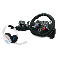   LOGITECH Játékvezérlő - G29 Driving Force Racing Kormány PS3/PS4/PS5/PC + Astro A10 Gaming headset, fehér