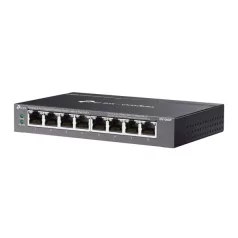   TP-LINK Switch 8x1000Mbps(8xPOE+) Fémházas (Omada), DS108GP