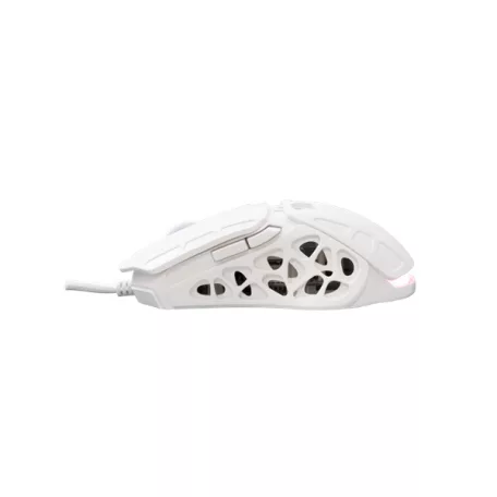 WHITE SHARK ECTOR-W GM-5016W RGB gamer egér, 12.200 dpi, 7 gombos fehér