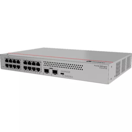 Huawei eKit Switch 16x1000Mbps + 2x1000Mbps SFP, Nem menedzselhető, Rackes/Asztali, fanless - S110-16T2S