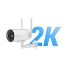 EZVIZ H5 4G 2K kültéri kamera, 3MP, alakérzékelés, kétirányú beszéd, színes éjszakai látás, sziréna, IP67, H.265, 512GB