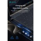 DEVIA ST108721 Extreme Speed PD 240W, USB-C - USB C (Type-C) adat-és töltőkábel, fekete, 2m