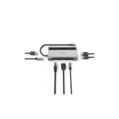  HAMA 00200143, FIC USB 3.2 GEN1 TYPE-C 7IN1, DOKKOLÓ (3X USB3.1, 2X USB-C, HDMI,LAN,PD)