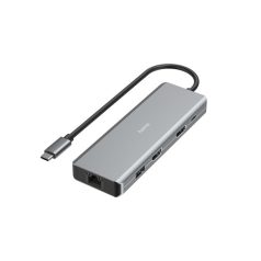   HAMA 00200142, FIC USB 3.1 TYPE-C,9IN1 DOKKOLÓ ADAPTER(4XUSB3.1, 2XHDMI, LAN, USB-C, PD)