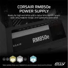 CORSAIR Tápegység Moduláris, RM850e, 850W, 12cm, ATX 3.1, PCIe 5.1, BOX, Cybenetics Gold