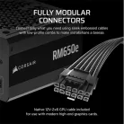 CORSAIR Tápegység Moduláris, RM650e, 650W, 12cm, ATX 3.1, PCIe 5.1, BOX, Cybenetics Gold
