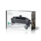 Nedis FCSP110EBK40 elektromos serpenyő, 40 cm családi kivitel, állítható hőmérséklet, cool touch, mosogatógépben mosható