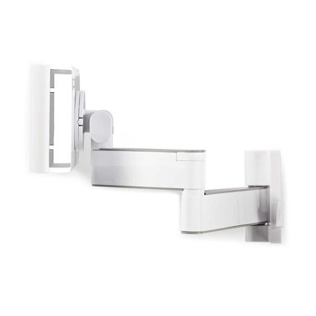 Nedis TWMT200SI 7"-12" tablet fali tartó konzol, maximum 1 kg, 360° fokban forgatható, dönthető, fehér/ezüst