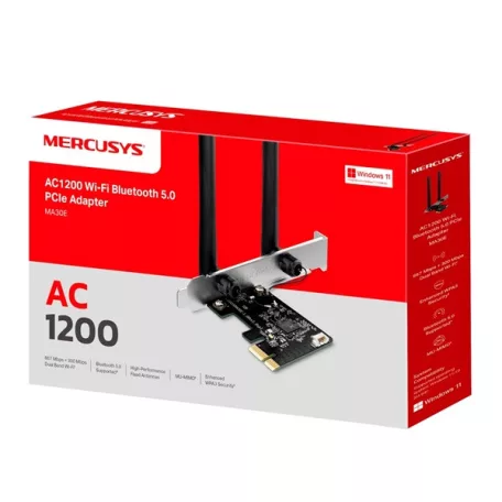 MERCUSYS Wireless Adapter PCI-Express 5.0 Dual Band AC1200 Bluetooth, MA30E