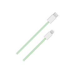   BLACKBIRD Adatkábel USB-C to Lightning 1m, Zöld (Szőtt Anyag)