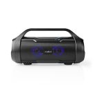 Nedis SPBB310BK akkumulátoros party boombox, 120W, Bluetooth, 10 m hatótávolság, USB, microSD , 6 óra vez nélkül