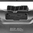 Nedis SPBB310BK akkumulátoros party boombox, 120W, Bluetooth, 10 m hatótávolság, USB, microSD , 6 óra vez nélkül