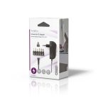 Nedis ACPA002 univerzális AC-DC tápegység, állítható 3V-12V, 1,5A, 6 cserélhetó táp dugó