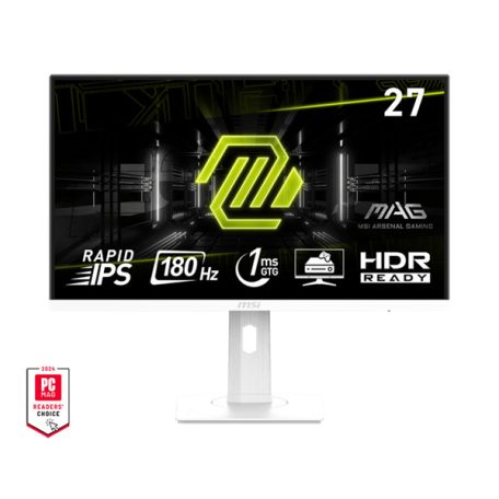 MSI Monitor GAMING MAG 274PFW Rapid IPS 27" FHD 1920x1080, 1000:1 CR, 300cd/m2, 1ms, 180Hz, DP, 2x HDMI, White