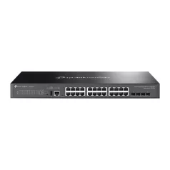   TP-LINK Switch 24x1000Mbps + 4x10Gbps SFP + 1xkonzol port, Menedzselhető, SG5428X