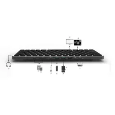   RAPOO 00226412, UCK-6001 BILLENTYŰZET USB TYPE-C DOKKOLÓ ÁLLOMÁS (HU)