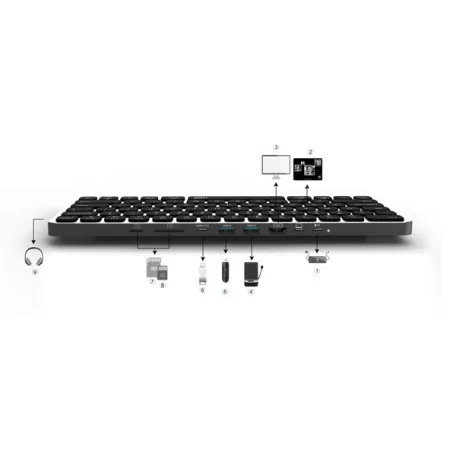RAPOO 00226412, UCK-6001 BILLENTYŰZET USB TYPE-C DOKKOLÓ ÁLLOMÁS (HU)