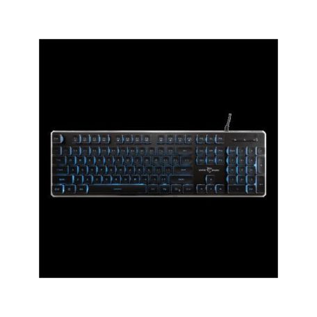 WHITE SHARK  TACHI-B/US WS GK-003141B-US vezetékes membrán gamer billentyűzet, 104 gomb fekete (angol)