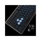 WHITE SHARK  TACHI-B/US WS GK-003141B-US vezetékes membrán gamer billentyűzet, 104 gomb fekete (angol)