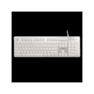 WHITE SHARK  TACHI-W/US WS GK-003241W-US vezetékes membrán gamer billentyűzet, 104 gomb fehér (angol)