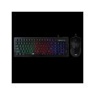 BARACUDA BGC-011B ORCA-B gamer combo fekete billentyűzet (memb. ang.) + egér