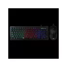 BARACUDA BGC-011B ORCA-B gamer combo fekete billentyűzet (memb. ang.) + egér
