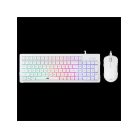 BARACUDA BGC-011W ORCA-W gamer combo fehér billentyűzet (memb. ang.) + egér
