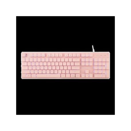 WHITE SHARK TACHI-P/US  WS GK-003441P-US gamer billentyűzet, 104 gomb pink (angol)
