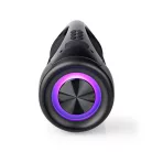 Nedis SPBB315BK Bluetooth Party Boombox, 6 óra üzemidő, 2.0 ,50W ,AUX , USB ,IPX5 ,TWS, fogantyú, LED fényjáték