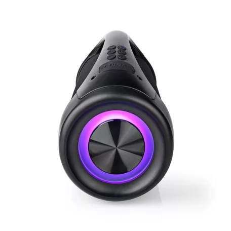 Nedis SPBB315BK Bluetooth Party Boombox, 6 óra üzemidő, 2.0 ,50W ,AUX , USB ,IPX5 ,TWS, fogantyú, LED fényjáték