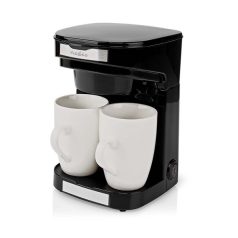   Nedis KACM140EBK kávéfőző, filteres kávé, 0,25 l, 2db csésze, fekete